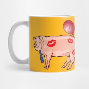 Hogs and kisses and balloons for Valentine day, just for you Mug